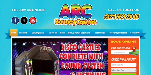 Arc Bouncy Castle Hire Birmingham