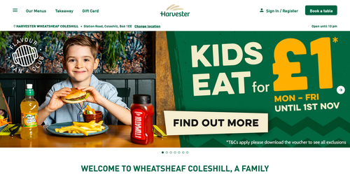 Harvester Wheatsheaf Coleshill